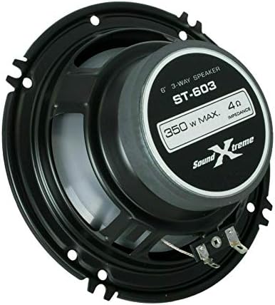 4X Soundxtreme ST-603 6-инчов 3-лентови автомобилни аудиоколонки максимална мощност от 350 W с купольным твитером