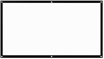 CLGZS 2020 Нов Проектор С Прости Занавесочным екран За защита От светлина 60/72/ 84/100 /120 Инча Домашен Уличен Офис