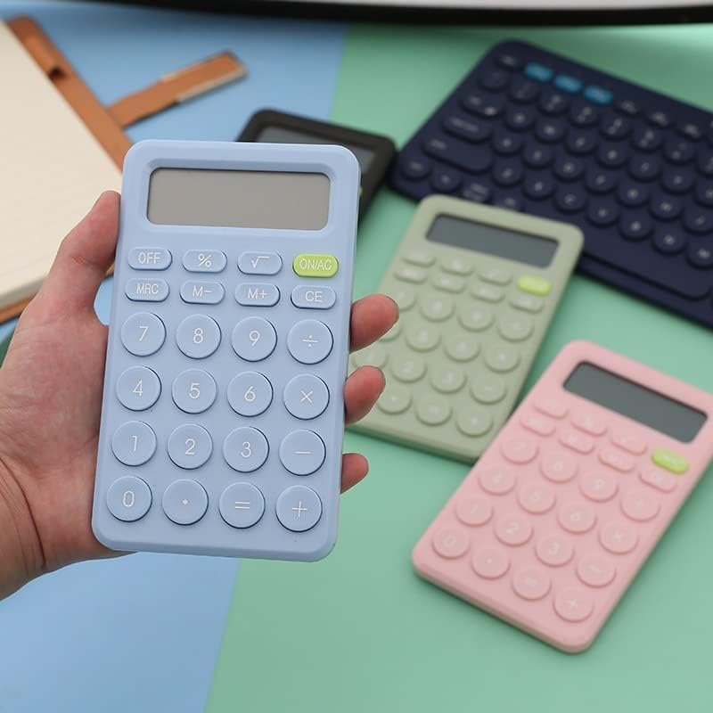 JFGJL 8-цифрен Настолен Мини-калкулатор с Голям бутон на Финансов Инструмент за водене на счетоводство е Подходящ за ученици (Цвят: C размер