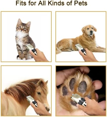 DAMGOO 2 в 1 Тример за Подстригване Лапите на домашни любимци за Средни и Големи Кучета Електрическа Машина за Подстригване