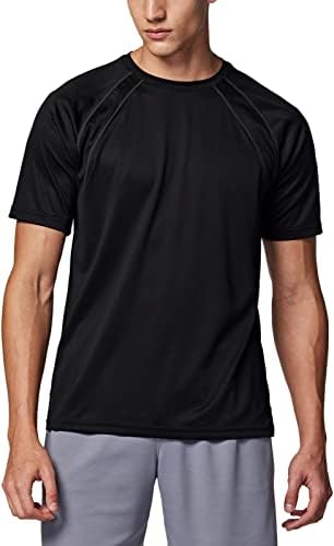 TSLA 1 или 2 Опаковки на Мъжките Ризи За тренировки и тичане, Тениски Dry Fit, Абсорбиращи Влагата, Спортни Ризи с къс ръкав