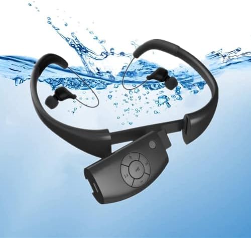 Водоустойчив MP3 плейър за плуване, слушалки за плуване IPX8 8GB с функция за смесване, наслаждавайте се на музика, за