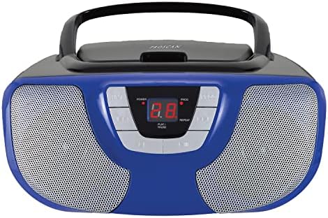 Proscan PRCD1025-СИН Преносим CD-boombox с мощност 2.4w с AM/FM радио (син)