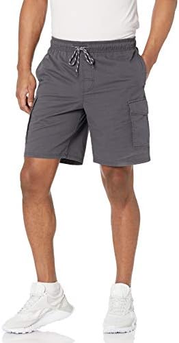 Мъжки къси панталони-Карго Essentials с еластичен колан с дължина 9 см