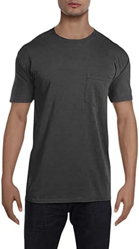Удобни Цветове на Мъжки тениски с Къс ръкав и джоб за възрастни, стил 6030