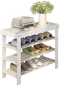 LYSLDH Отделно Стоящи Рафтове За обувки Шкаф за Обувки Многослоен Шкаф За Съхранение на Обувки От масивно Дърво Многофункционален Рафтове
