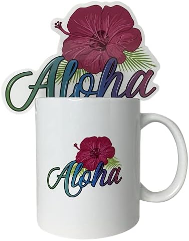 Aloha Hawaii Тропическия Хибискус, Скъпа Керамична Кафеена Чаша с дизайн на Чаша за чай, Забавен подарък-Ново - чашата за