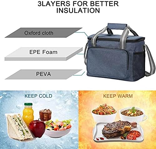 Актуализация на обяд-бокс Преносима чанта за Обяд с термоизолация За съхранение на замразени или топла чанти-хладилника