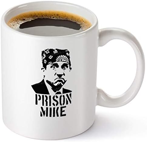 Кафеена чаша Затвор Майк - Стоки за офиса | Забавна Чаша за мъже и Жени - Кафеена чаша Майкъл Скот