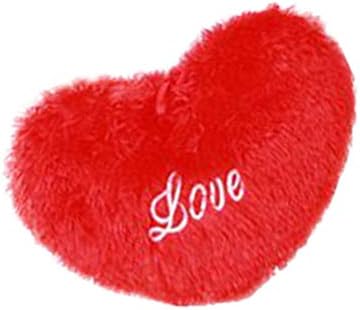 Amosfun Възглавница във формата на Сърце, Плюшен играчка, заложена в Кола, Романтична Мека Играчка, Подарък