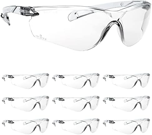 Защитни слънчеви очила NoCry за мъже и жени; Удостоверение защитни очила ANSI Z87.1, с тъмна тонировкой, лещи срещу замъгляване и надраскване и защита от ултравиолетови лъ