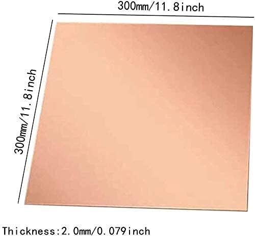 NIANXINN Меден лист Лилава Медна плоча с дебелина 2,0 мм 6 Различни размери Медна плоча за, Занаяти, ръчна изработка Материал