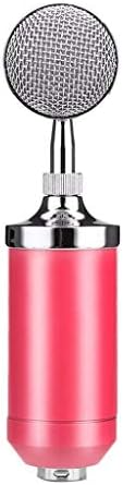 UXZDX CUJUX Микрофон + Linear + Комплекти микрофони + Метален комплект шок закрепване Ударное планина за намаляване на шума при работа (Розов цвят)