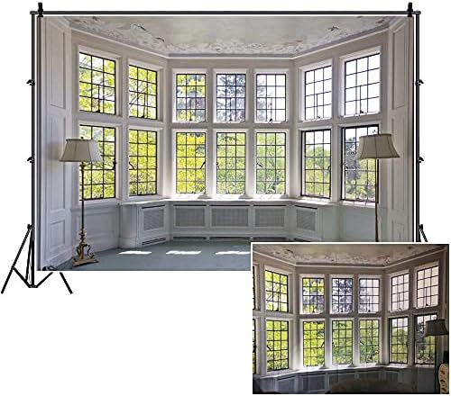 CSFOTO Полиестер 5x3 фута Голям Ярък Фон за прозорци Увеличаване на Фона на стаите в Прозореца на Градина на Фона на стената