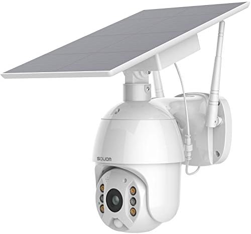 Градинска Камера за сигурност SOLIOM S600 за дома, Безжичен Wi-Fi, Канче, Преглед на 360 °, Прожектор За Слънчева Батерия,