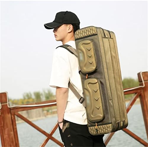 DHTDVD Лека чанта за риболовен прът с Голям Капацитет Водоустойчива чанта за Риболов Многофункционална чанта за риболовни