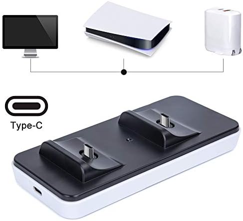 Зарядно устройство Контролер PS5 зарядно устройство за контролер DualSense Дистанционно Зарядно Устройство PS5 PS5 Dualsense зарядно устройство, 600 ma Бързо зарядно устройство ?