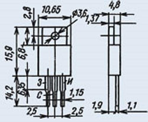 U. S. R. & R Tools един силициев Транзистор KP776A analoge IRF740 СССР 2 бр.