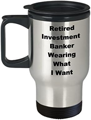 Инвестиционен Банкер В пенсия, Пътна Чаша, Забавна Идея за Подарък За Кафе, Дрехи за Пенсиониране, да Носят Това, Което