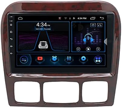 Carplay Главното устройство за Mercedes-Benz S-Class W220 Стерео Android Автомобил, 9 Андроид 10 Bluetooth Аудио-Видео плейър, Авто Мултимедиен плеър с чувствителен на допир екран, Авторади