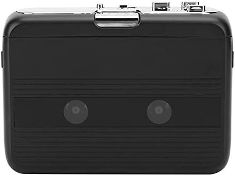 Портативен касетофон, Стереомагнитофон Bluetooth слушалки, Автоматичен Обратен, Поддръжка на входно-изходни Bluetooth, FM-радио, Ретро-касетофон Walkman (Черен)