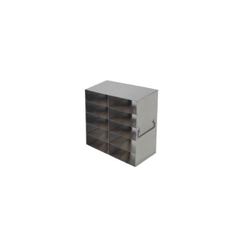 Вертикални Хладилни шкафове от неръждаема стомана Alkalide Scientific UFHT-25 за пластмасови кутии с мек покрив на 100 Клетки, дължина 12-1/2 x Височина 11-9/16 x Дълбочина 5-7/8