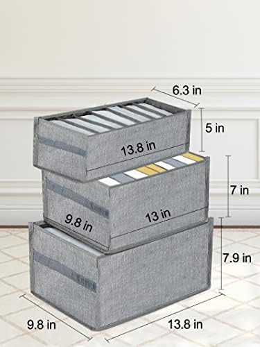 Органайзер за дрехи от моющегося кутия в килера - Отделения за съхранение на дънки в 2 опаковки, Сгъваема преграда