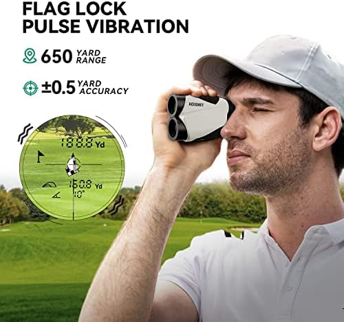 Лазерен далекомер за голф ACEGMET, Далекомер за голф с USB зареждане, Далекомер за голф, на 650 Метра, Лазерни Далекомери