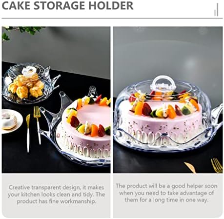 Поставка за Закусочного Сирни торта с Куполна капак: Прозрачна Поставка за торта с Купол, Поставка за торта, Поставка