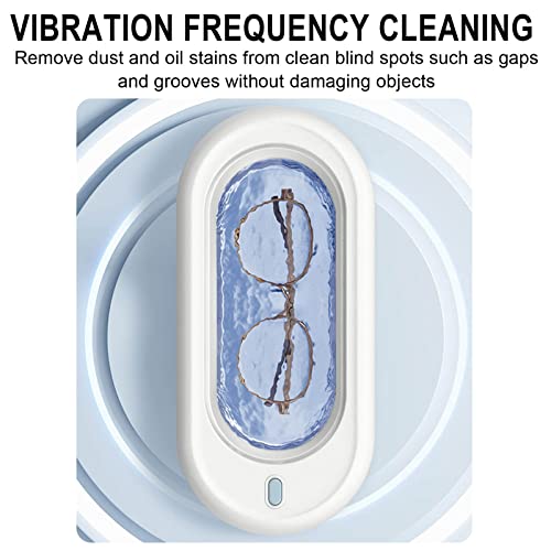 Gosuguu Многофункционално Средство за почистване на очила и бижута - Преносима Ултразвукова Машина за почистване