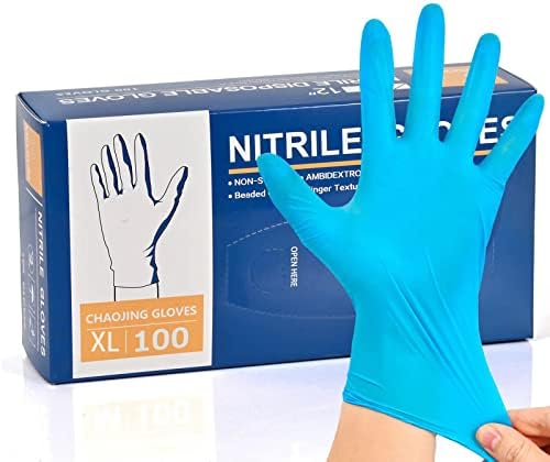 HISECOO [за Еднократна употреба пластмасови ръкавици от 100 нитрил - 4 милиона евро, Не съдържа латекс и каучук, не съдържа