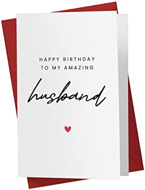 Сладка Картичка Karto За Рожден Ден За съпруг, Поздравителна Картичка За Него, Една Голяма Поздравителна Картичка с Размери