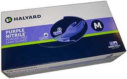 2 Опаковки Лилаво Нитриловых ръкавици Halyard Health Purple - Средна кутия от 100 броя