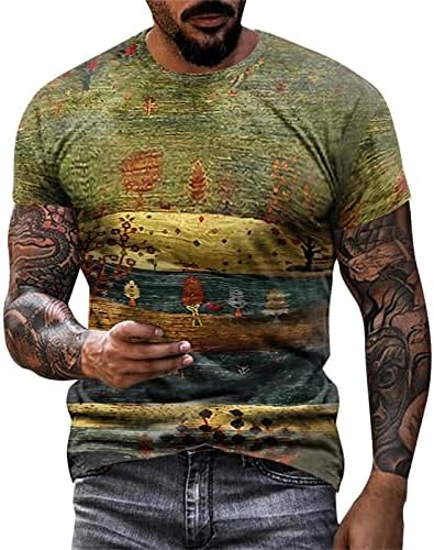 Тениски с къси ръкави ZHDD Soldier за мъже, градинска мода, 3D ацтекские тениски в стил Бохо, Върховете на модел,