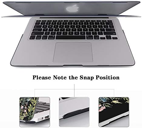 iCasso за MacBook Air 13 инча, Калъф (освобождаване на 2010-2017 По-старата версия), Пластмасов Защитен калъф с твърд корпус