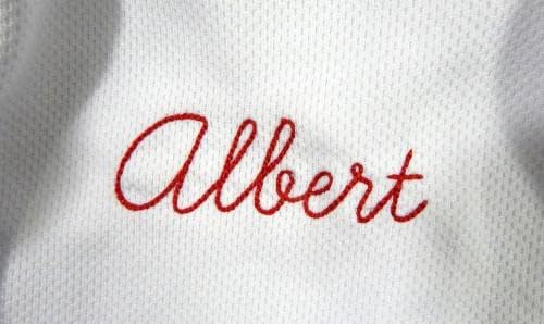 2021 Сейнт Луис Кардиналс Джеф Алберт №54, Издаден в игра За използваната бяла фланелка 45 За 9 - Използваните в играта тениски MLB