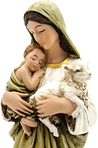 Стои статуя на Пресвета Майка на Дева Мария от 7 инча от смола. Пресъздава картината на Невинност Статуетка на