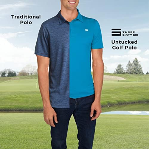 Мъжки ризи с къси ръкави за голф без ръкави - идеална дължина, бързосъхнеща, 4-лентови еластична тъкан. Отстраняване на влага,