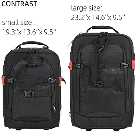 Чанта за камера към количката WETYG, Водоустойчив Професионална чанта за фотоапарат DSLR, чанта за куфара, Видео, Фото, Цифрова раница (Цвят: както е показано, размер: M)