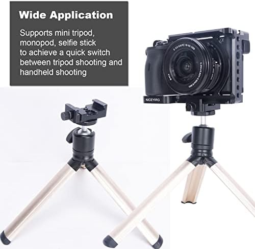 Скоба за цифров slr и беззеркальной камера NICEYRIG за тип Arca Swiss, подходящ за мини-статив/монопод/селфи стик/L-скоба/DJI