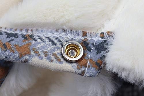 Leowow Флисовое Палто от изкуствена Велур за домашни любимци, Зимни Дрехи за Кучета, Топло Яке, Жилетка за Кучета в Британския