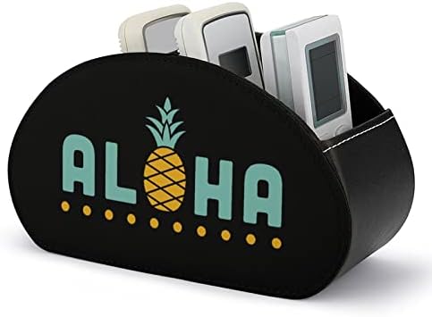 Live Aloha С Принтом Ананас Телевизия Дистанционно Управление Органайзер Скоростна Притежателите На Управление Изкуствена Кожа 5 Отделения Контейнер За Съхранение