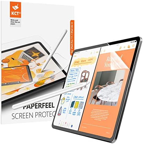 KCT [2] Защитно фолио Paperfeel, съвместима с iPad Pro 11 инча (модел 2022 и 2021 г., 2020 г. и 2018 г.) / iPad Air