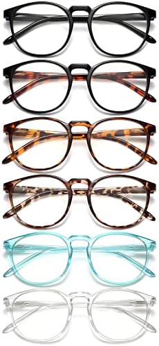 Стилни очила за четене GIBLOGO от 6 опаковки за жени и мъже - Блокер синя светлина Компютърни Ридеры - Улесняват