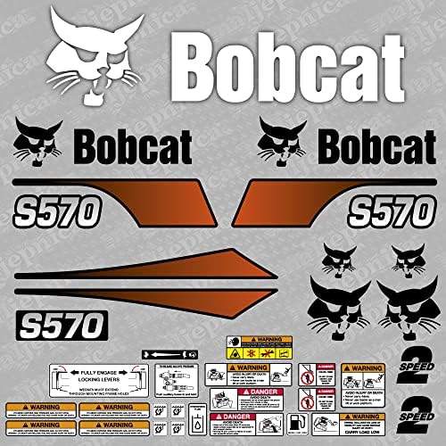 Стикер на вторичния пазар товарач Bobcat S570 /Aufkleber/Adesivo / Стикер / Комплект за подмяна