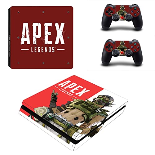 Играта Легенди - APEX Game Кралската битка Копой Гибралтар Стикер на корицата на PS4 или PS5 За конзолата PlayStation 4 или 5 и 2 контролери Vinyl Стикер V12073