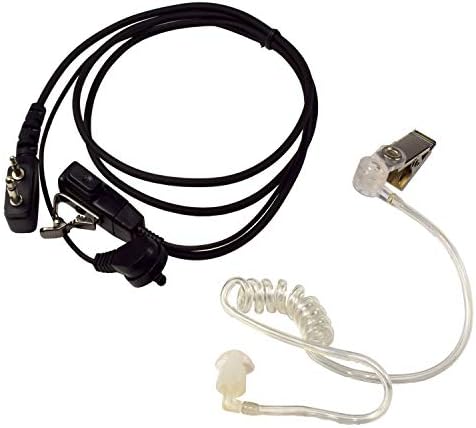2X HQRP 2-пинов Акустична Тръба на слушалка, Слушалки и Микрофон, Съвместими с Vertex VX-510V, VX-520, VX-520U, VX-520UD + HQRP Sun Meter