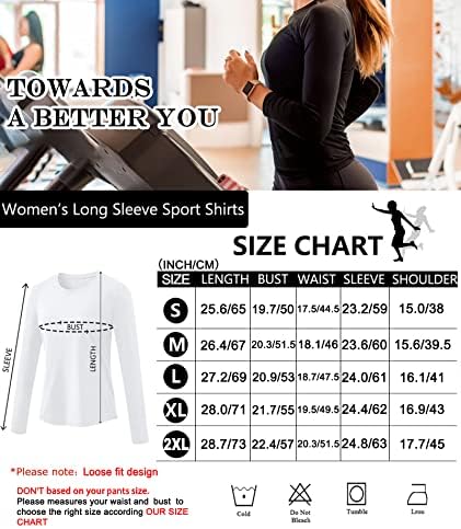 HIBETY 3 Опаковки Женски Слънчеви Блузи UPF 50 +, Ризи с дълъг ръкав За тренировки във фитнеса, бързо съхнещи Върховете
