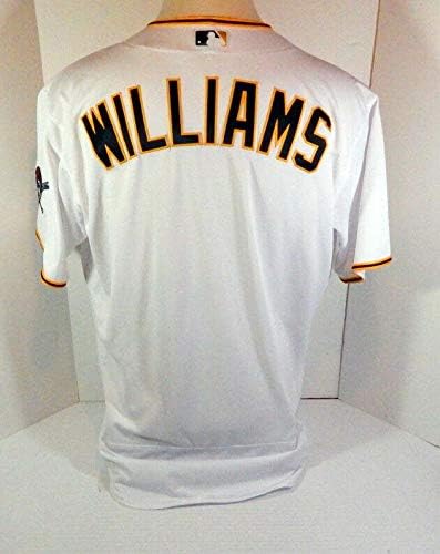 2017 Питсбърг Пайрэтс Тревор Уилямс # Пуск 582 Бели Тениски за игри - Използваните тениски MLB
