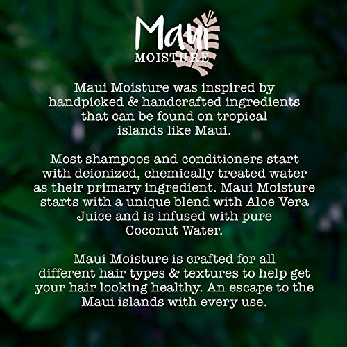 Лек овлажняващ шампоан Maui Moisture + вода от хибискус за ежедневна хидратация, без сулфати, 13 течни унции